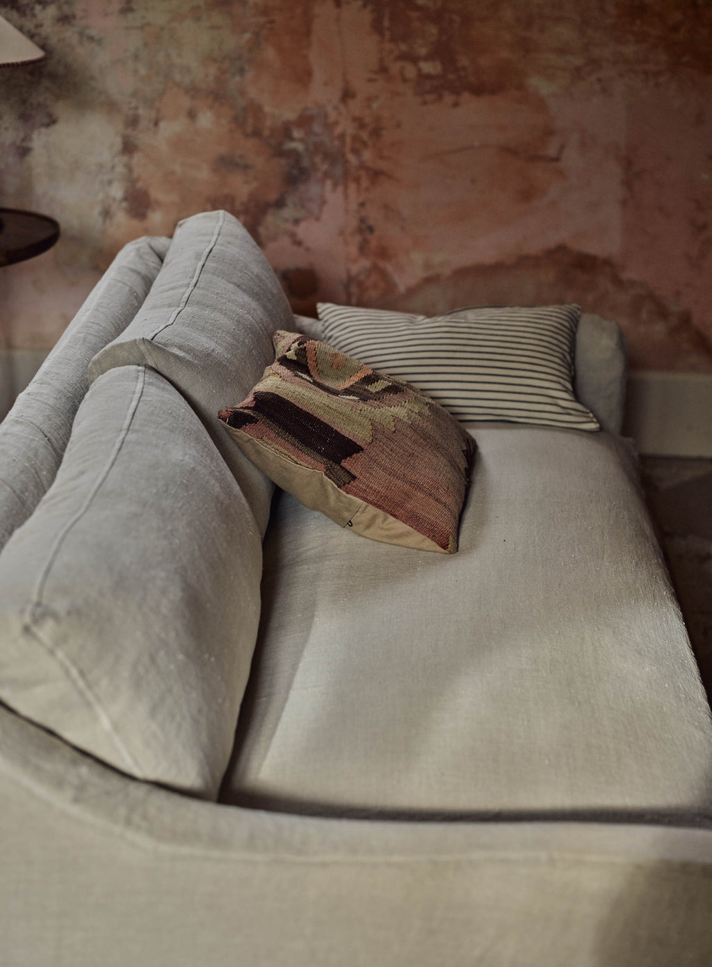 Warren Loose Cover Sofa, Soft Sage Cotton