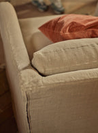 Warren Loose Cover Armchair, Flax Linen