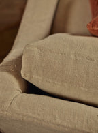 Warren Loose Cover Armchair, Soft Sage Cotton