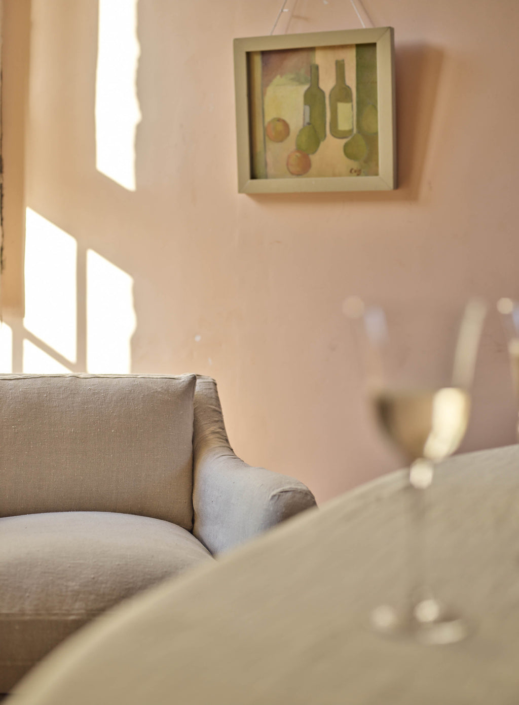 Warren Loose Cover Armchair, Parchment Cotton