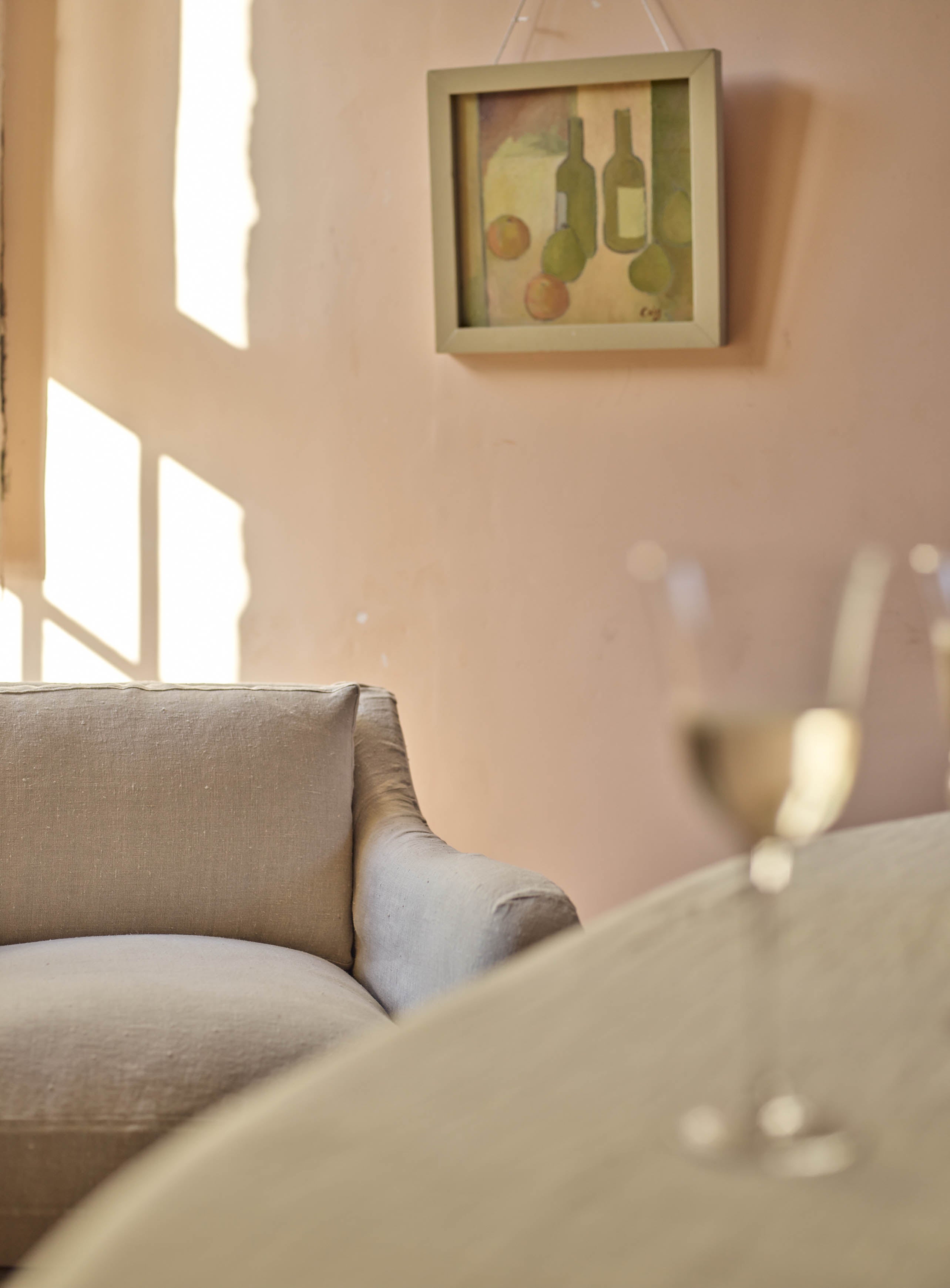 Warren Loose Cover Armchair, Parchment Cotton