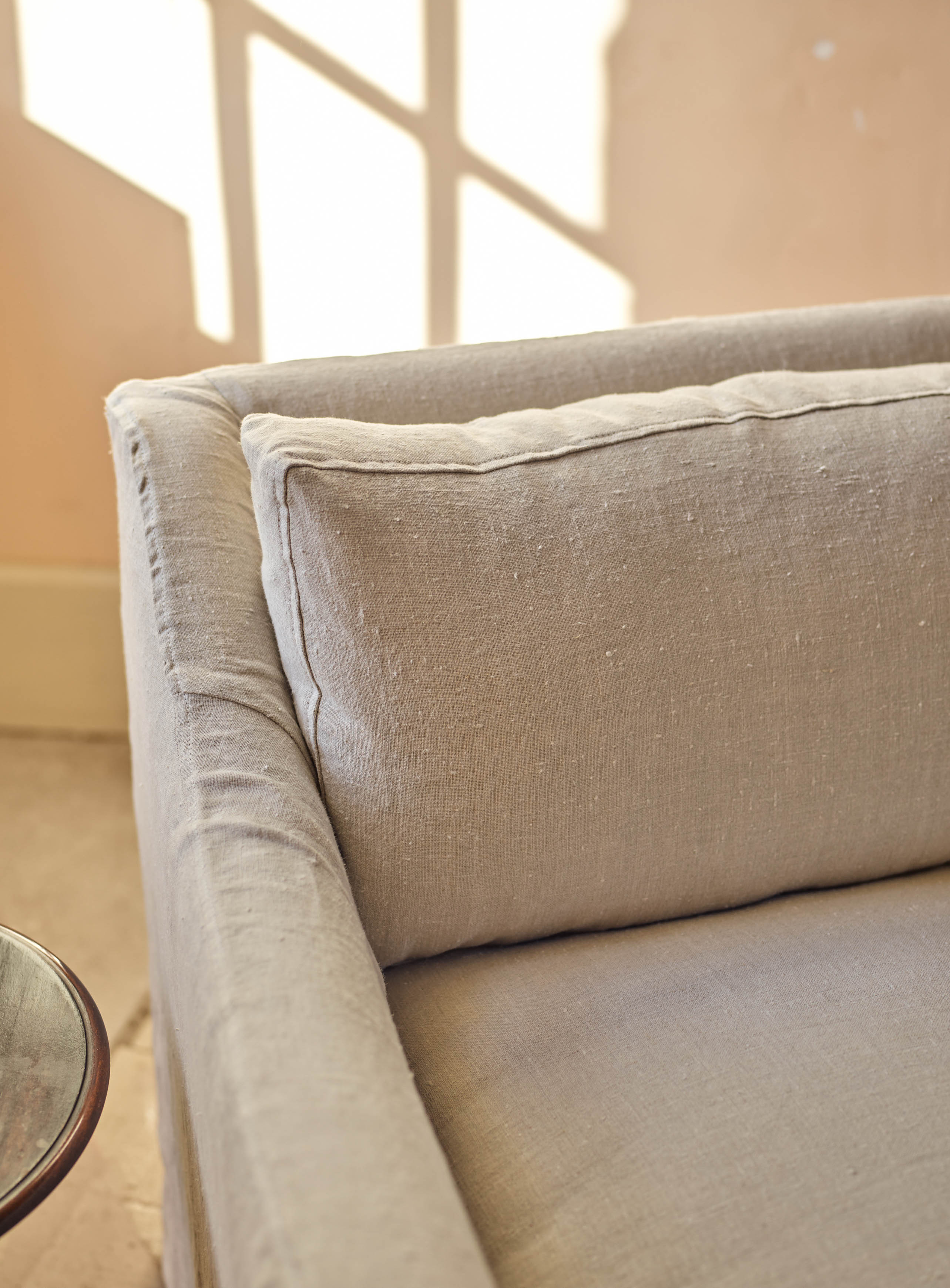 Warren Loose Cover Armchair, Parchment Cotton