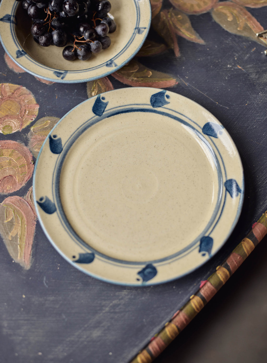 Inky Painted Side Plate