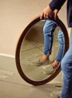 Oliver Oak Mirror, Oval