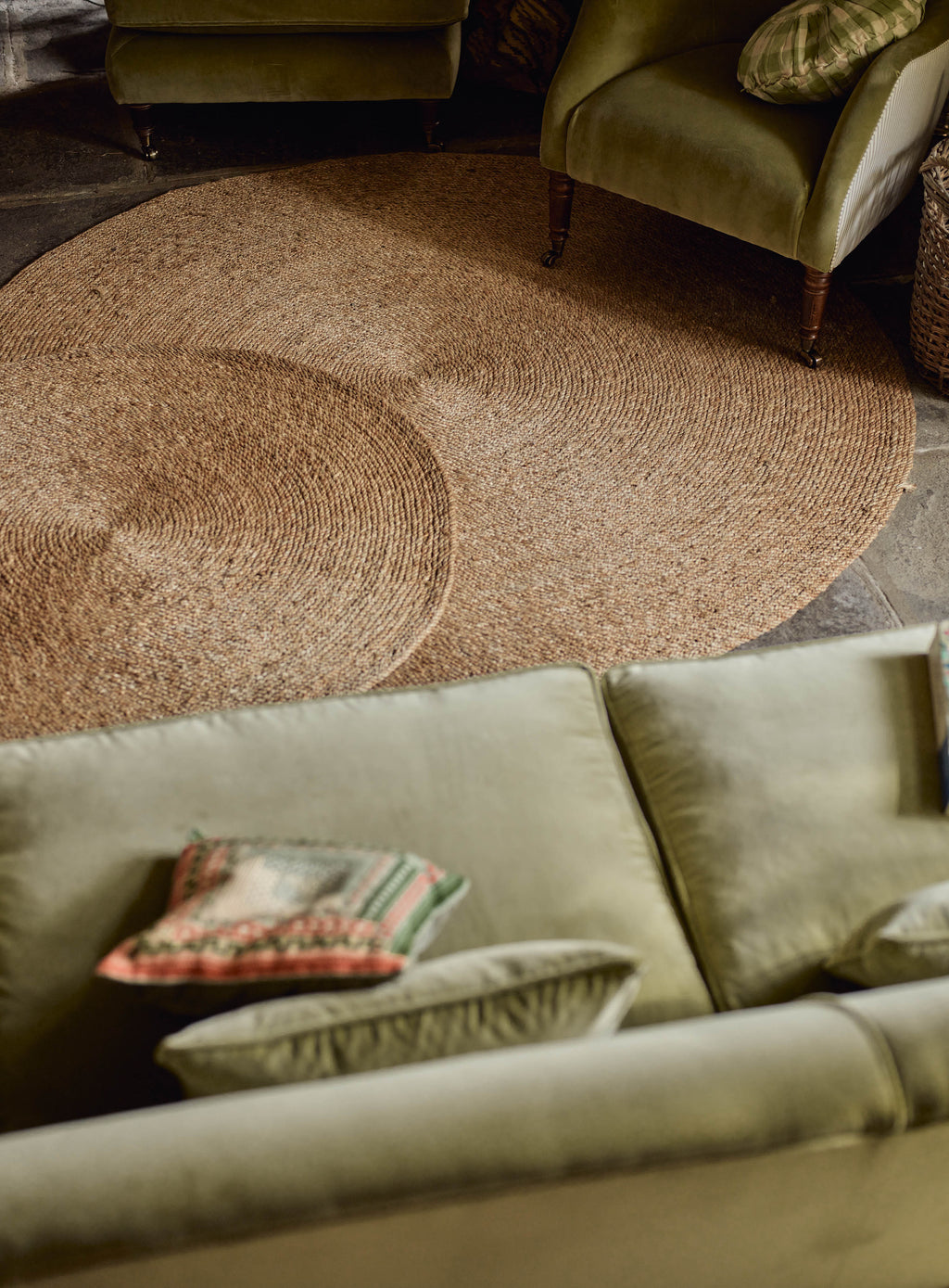 Round Jute Rug, Large