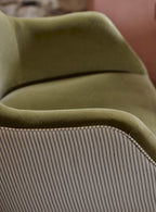 Bromley Wingback Chair, Parchment Cotton
