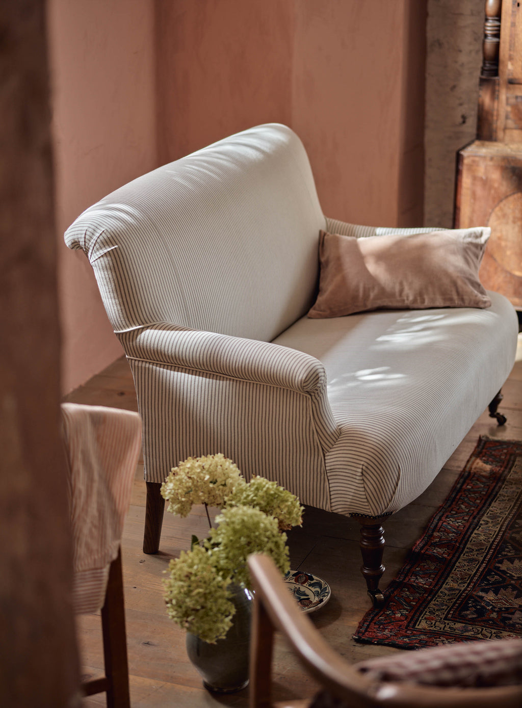 Finley Sofa, Heritage Mole Stripe