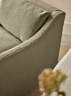 Warren Loose Cover Armchair, Grey Linen