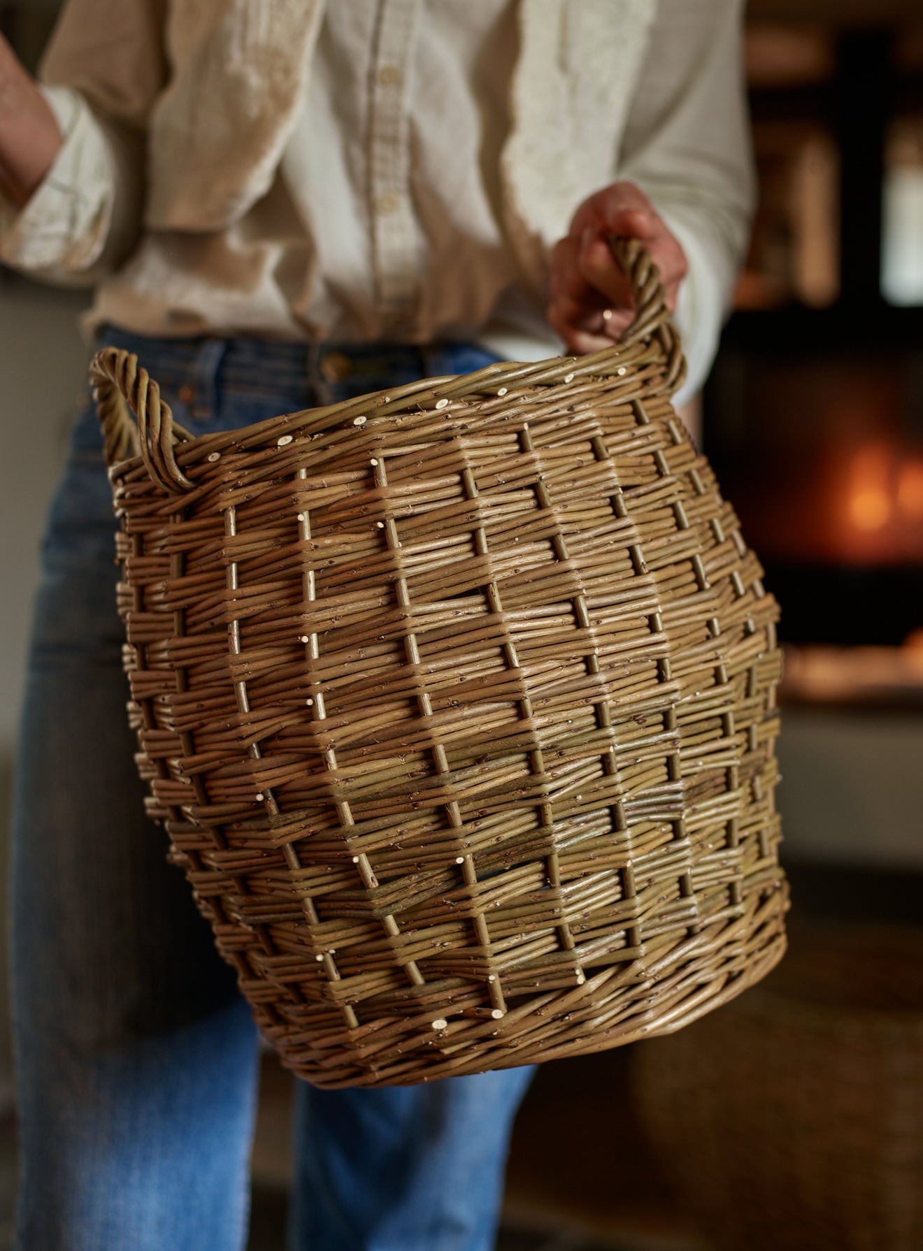 Handwoven Willow Basket