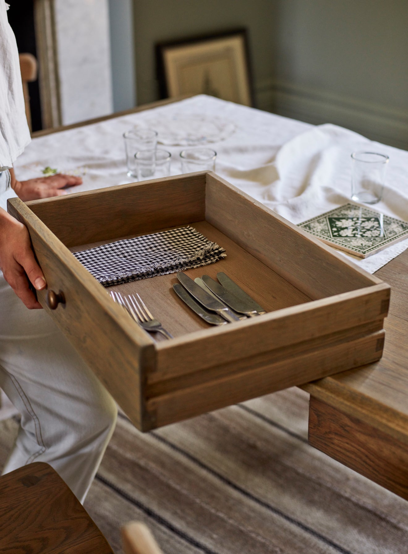 Stanton Oak Dining Table, Rectangle