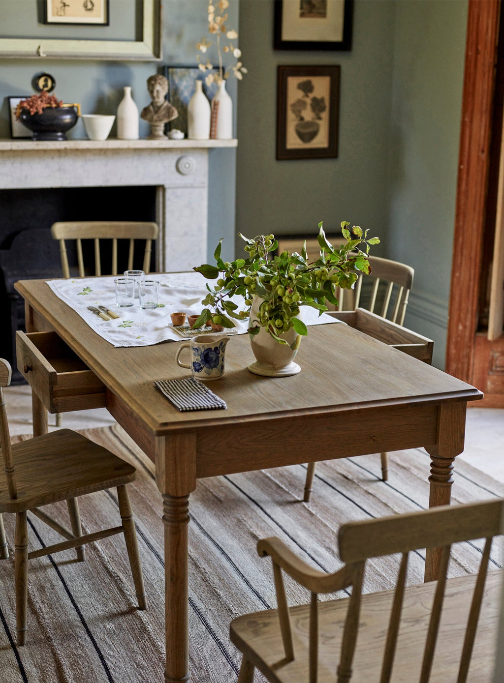 Stanton Oak Dining Table, Rectangle
