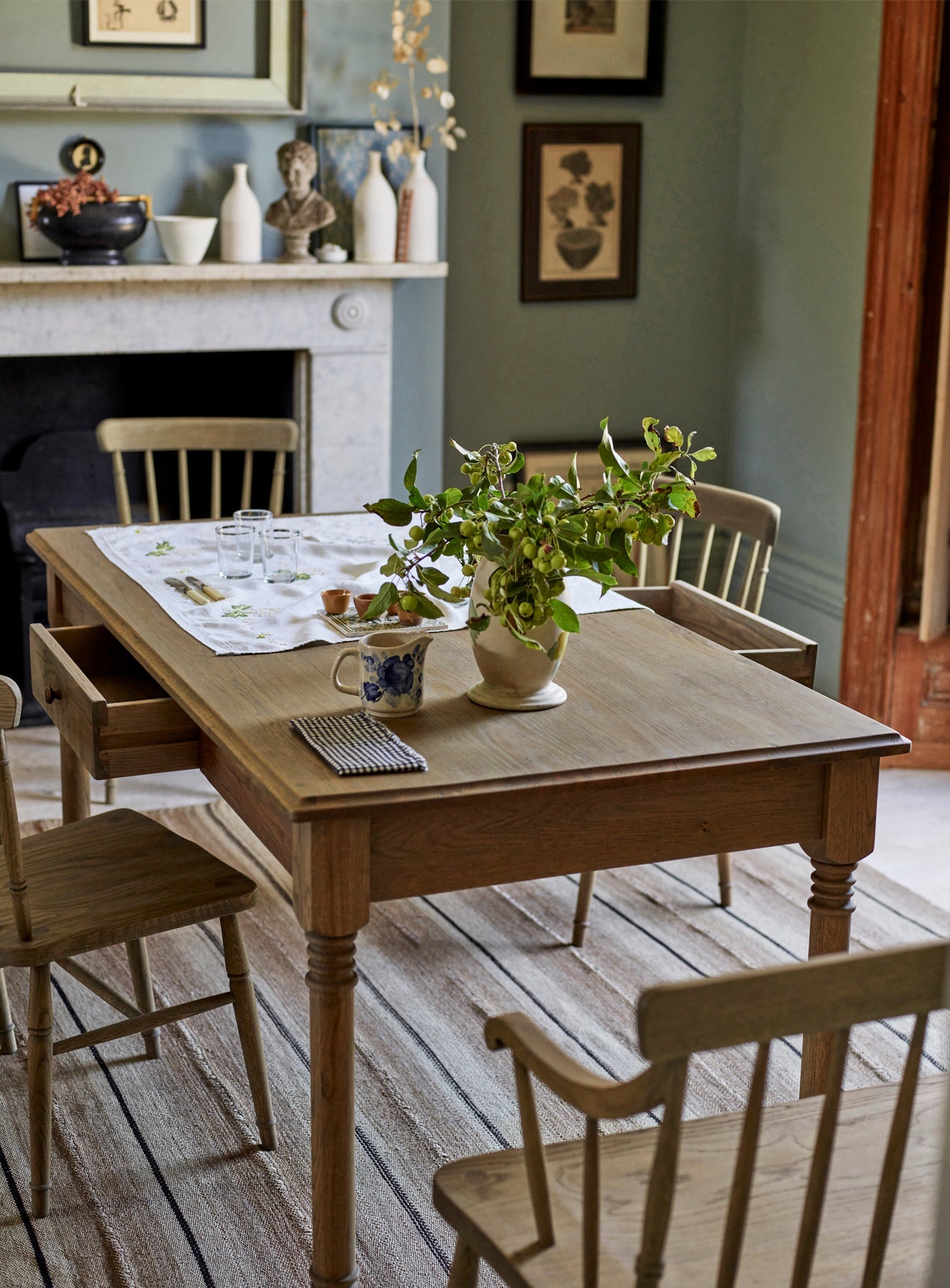 Stanton Oak Dining Table, Rectangle