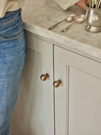 Grove Smooth Rounded Knob, Antique Brass