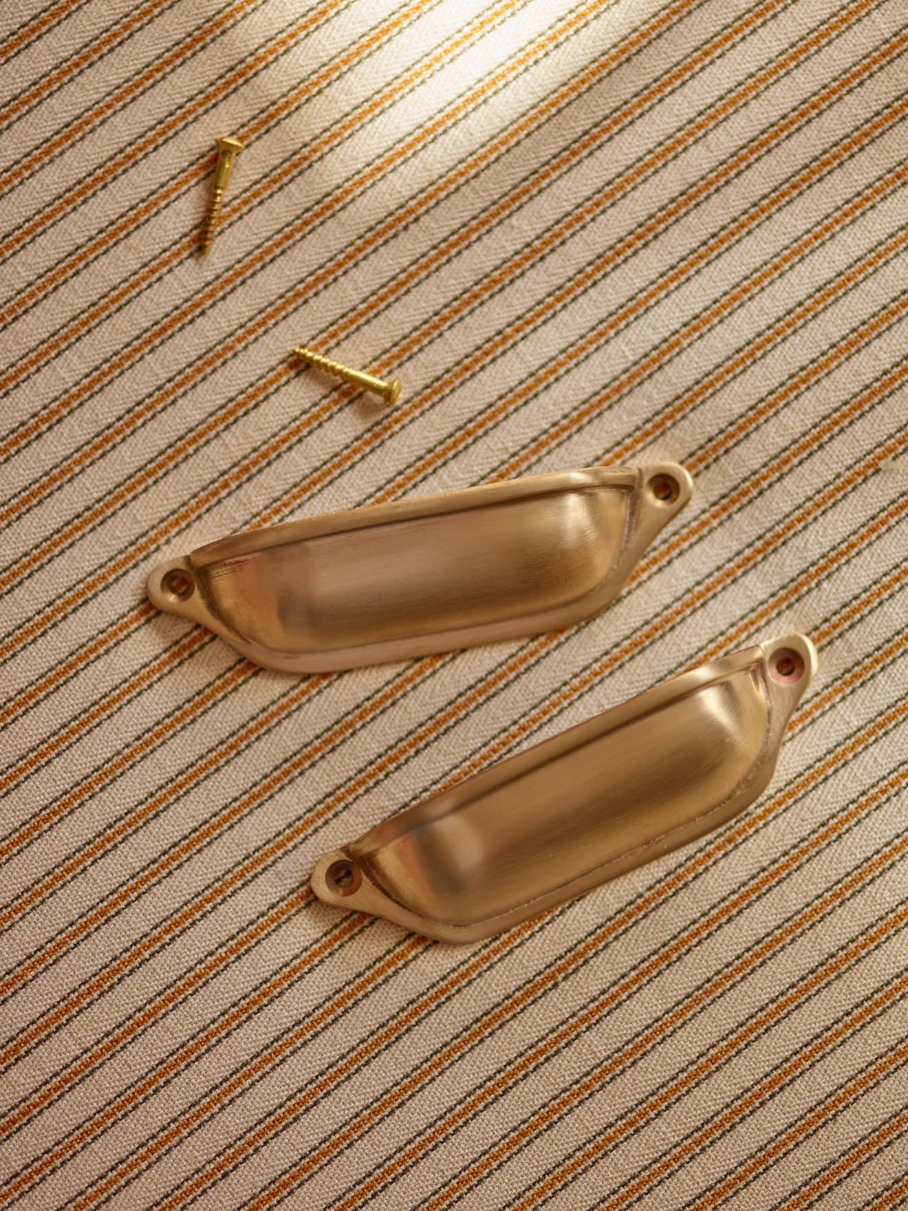 Grove Drawer Handle, Matt Brass