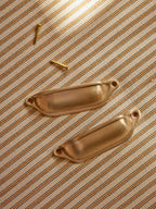 Grove Drawer Handle, Matt Brass