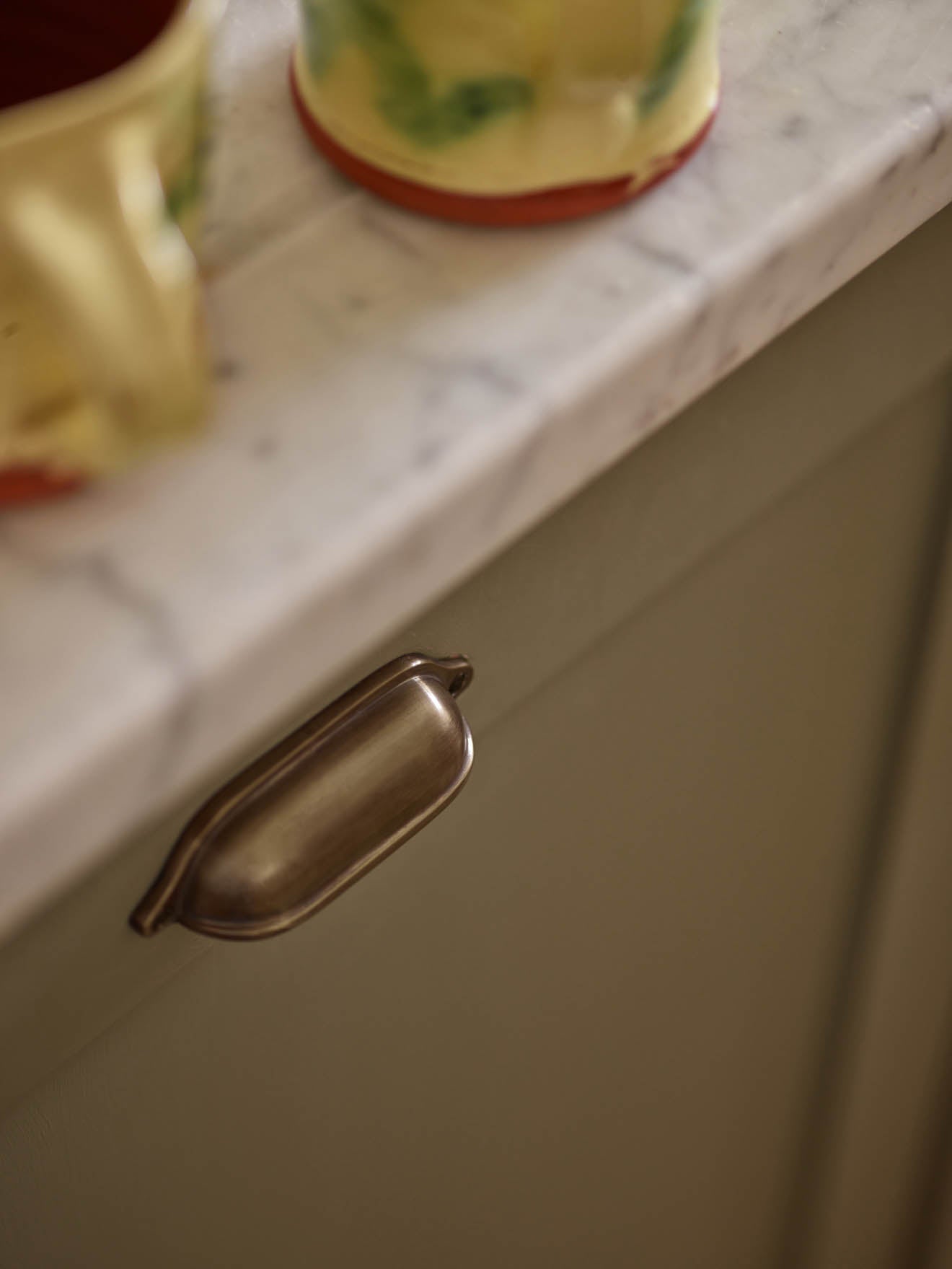 Grove Drawer Handle, Aged Bronze