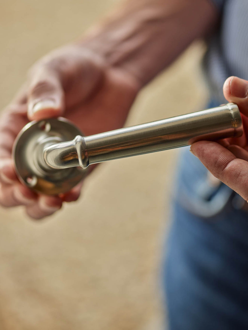 Grove Levered Door Handles, Matt Nickel