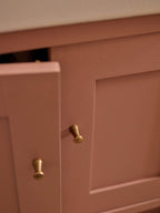 Grove Peg Knob, Antique Brass