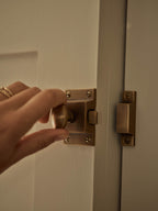 Grove Cabinet Latch, Antique Brass