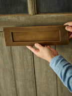 Grove Letter Plate, Antique Brass