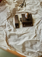 Grove Cabinet Latch, Aged Bronze