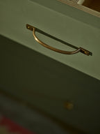 Grove Pull Handle, Short, Antique Brass