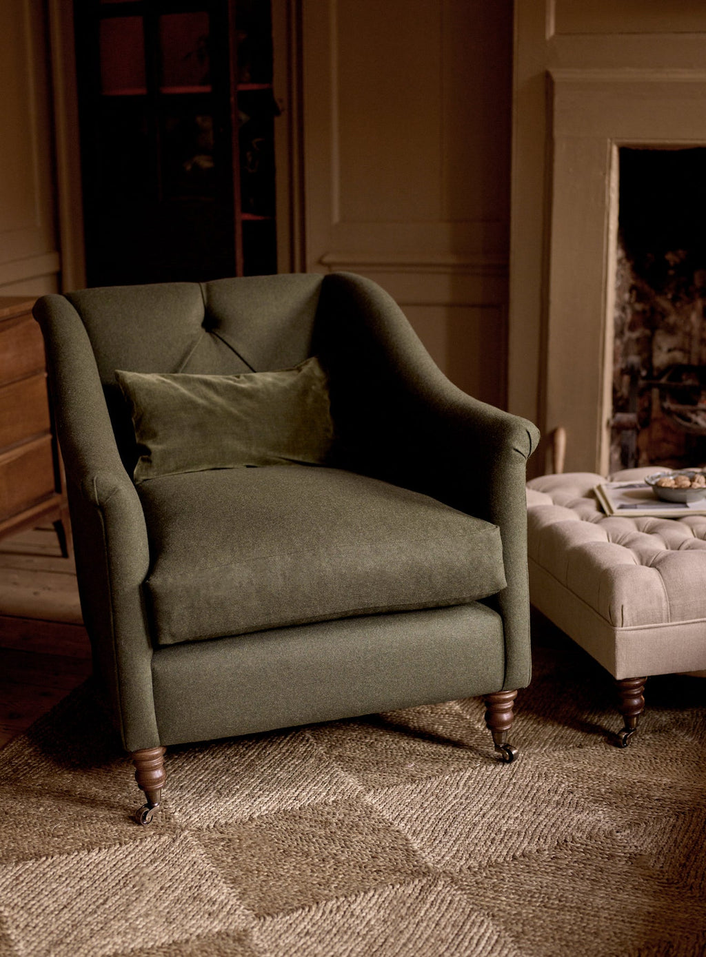 Elbert Armchair, Flax Linen
