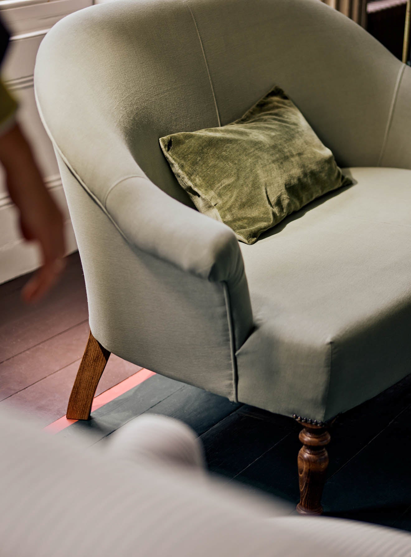 Clandon Sofa, Heritage Green Stripe