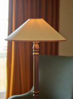 Arlo Card Lampshade, Large, Pink Stripe Trim