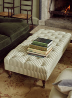 Elbert Ottoman, Sage Velvet
