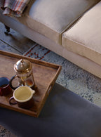 Edmund Footstool, Large, Heritage Red Stripe