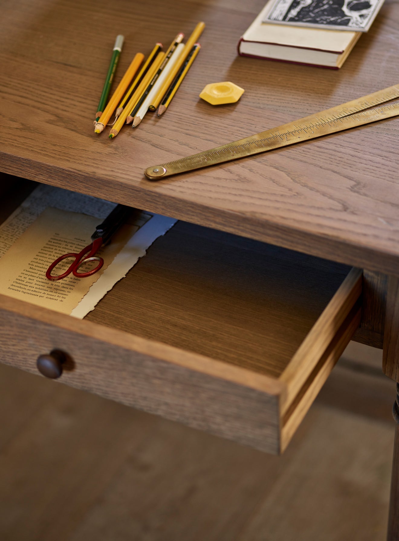 Stanton Oak Writing Desk