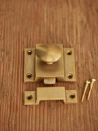 Grove Cabinet Latch, Matt Brass