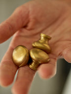 Grove Simple Knob, Small, Matt Brass