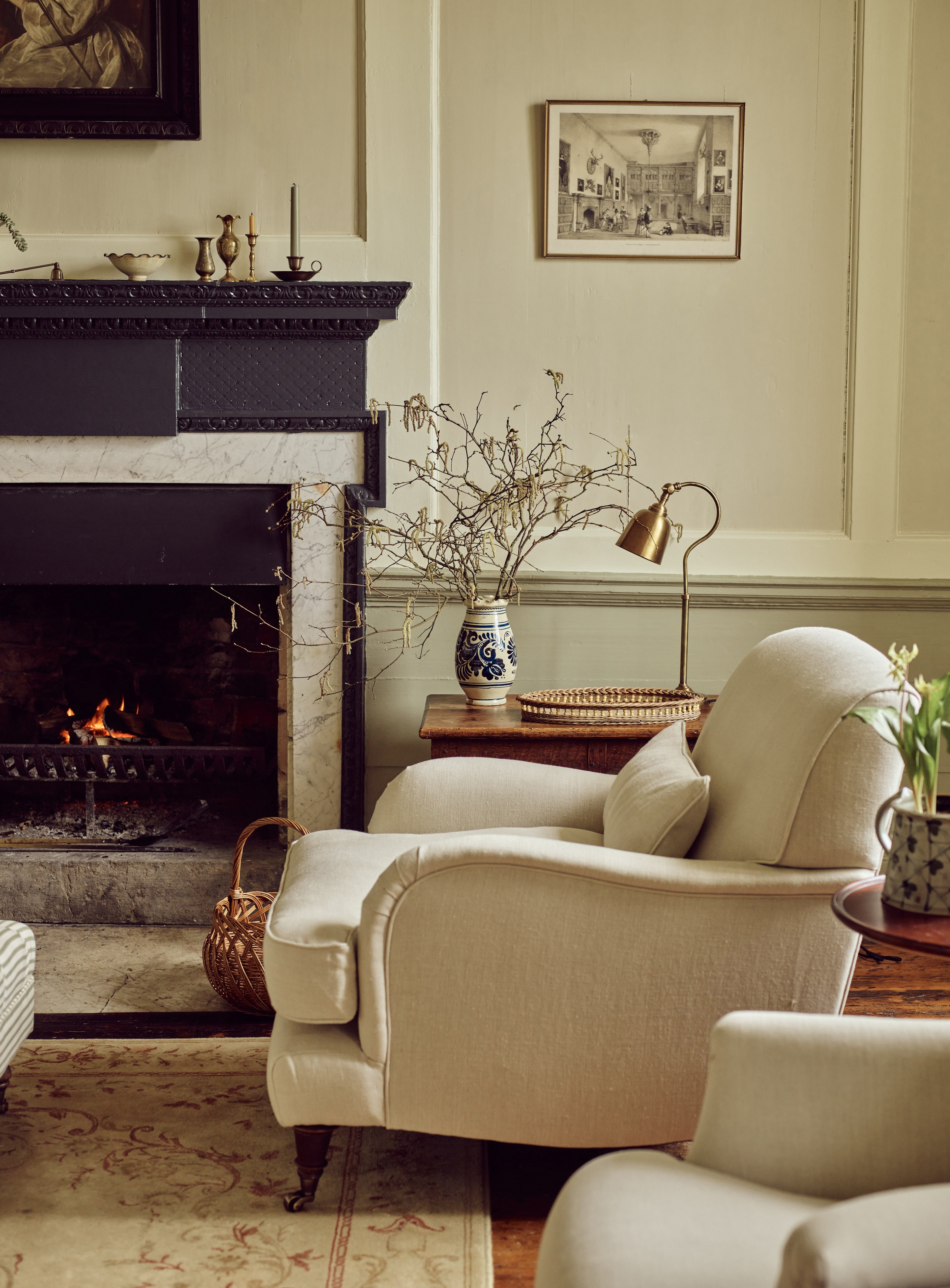 Abington Armchair, Rust Linen