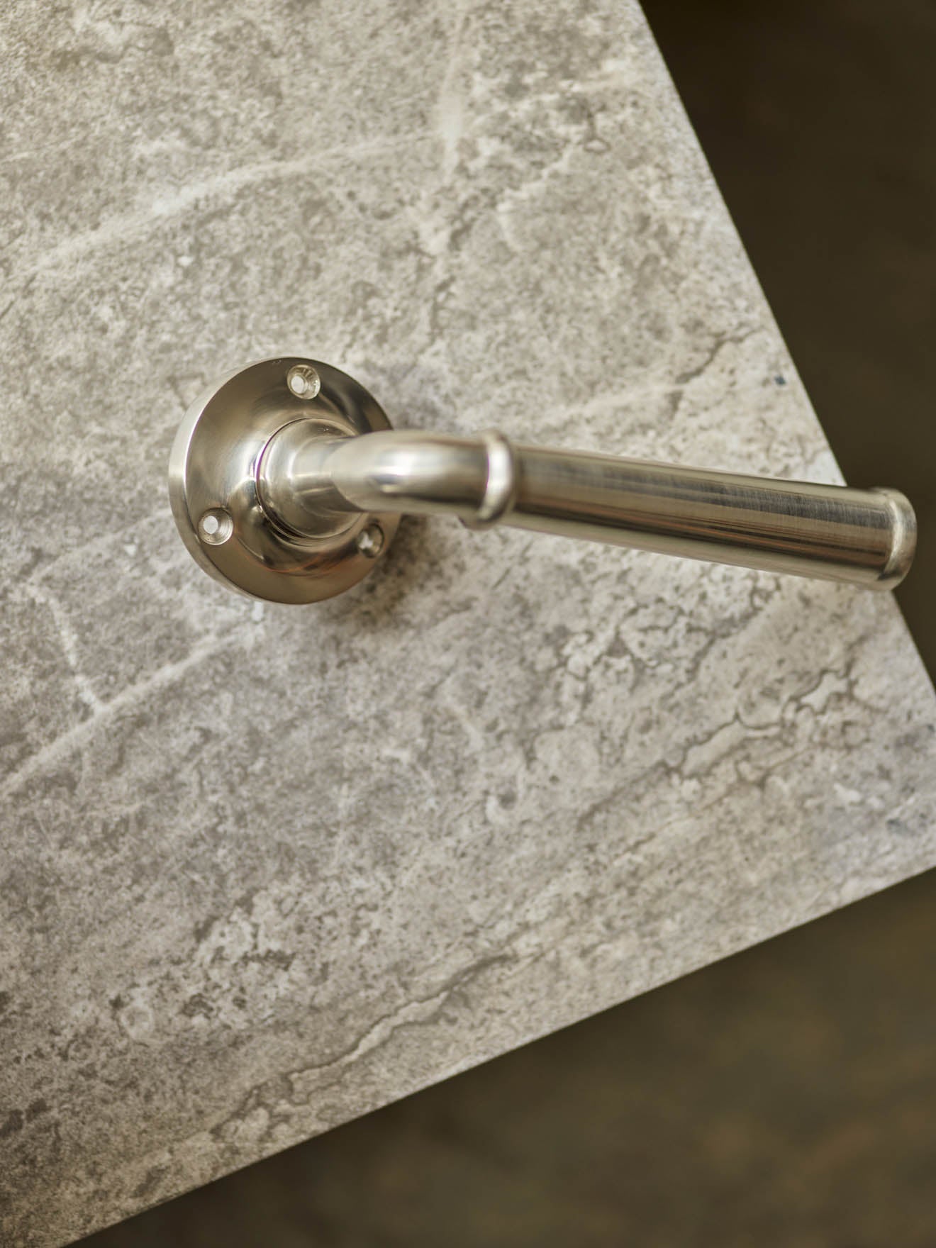 Grove Levered Door Handles, Matt Nickel