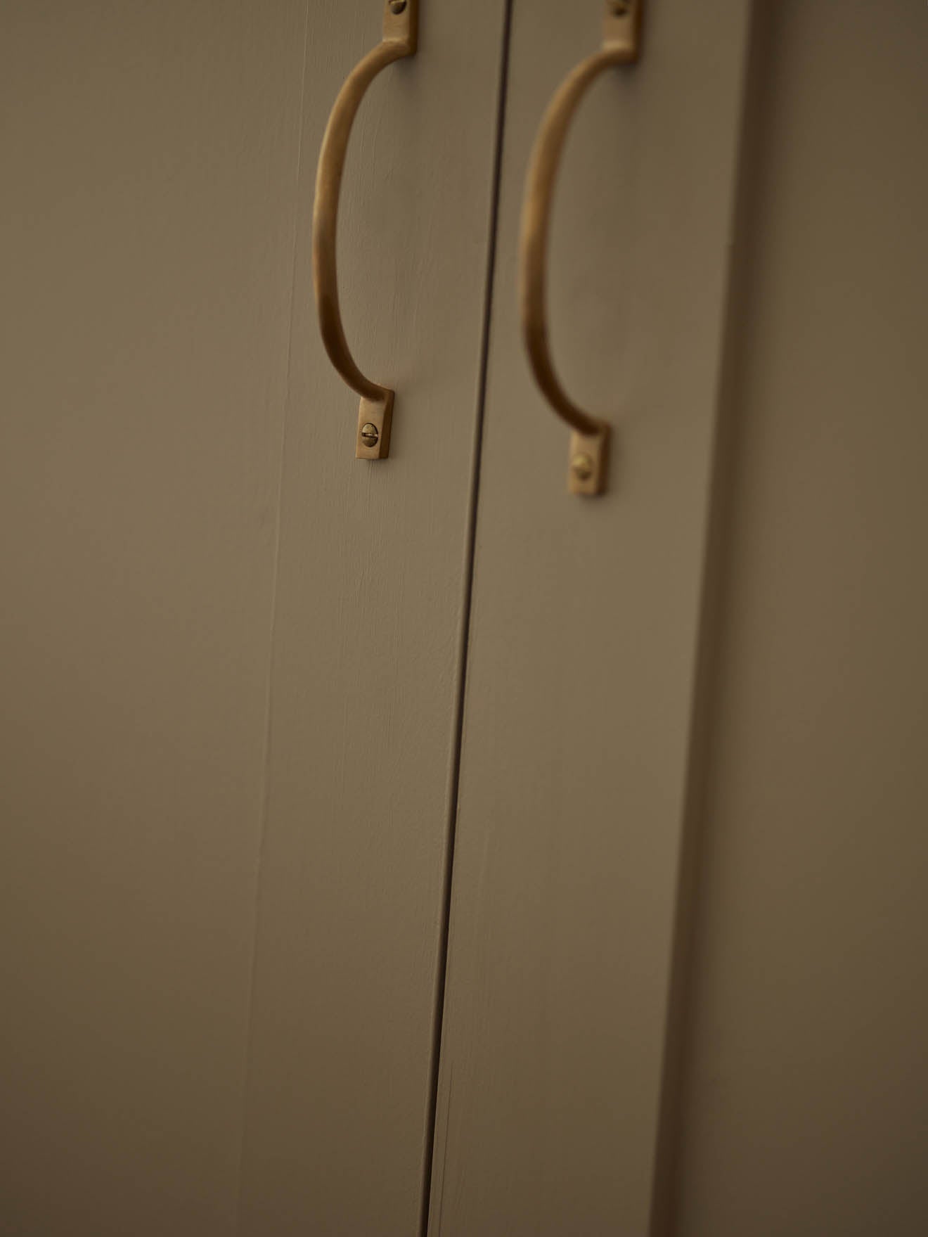 Grove Pull Handle, Short, Matt Brass