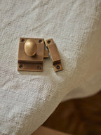 Grove Cabinet Latch, Antique Brass