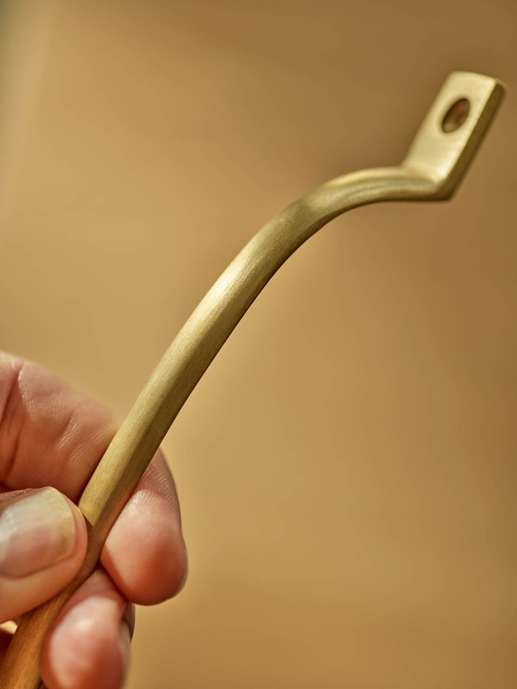 Grove Pull Handle, Long, Matt Brass