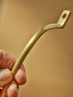 Grove Pull Handle, Long, Matt Brass