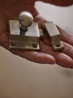 Grove Cabinet Latch, Matt Nickel