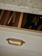 Grove Drawer Handle, Antique Brass