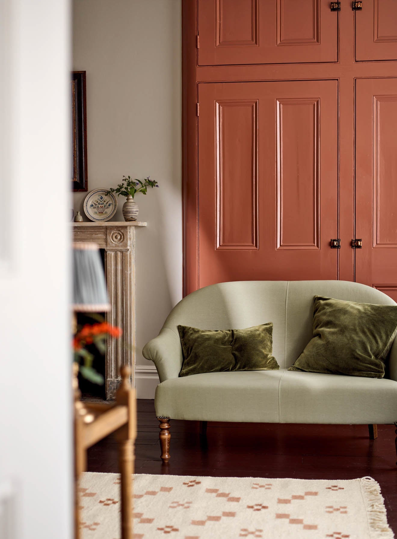 Clandon Sofa, Heritage Green Stripe