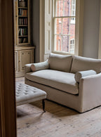 Warren Loose Cover Sofa Bed, Heritage Pink Stripe