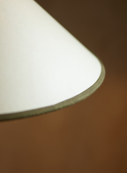 Arlo Card Lampshade, Medium, Olive Trim