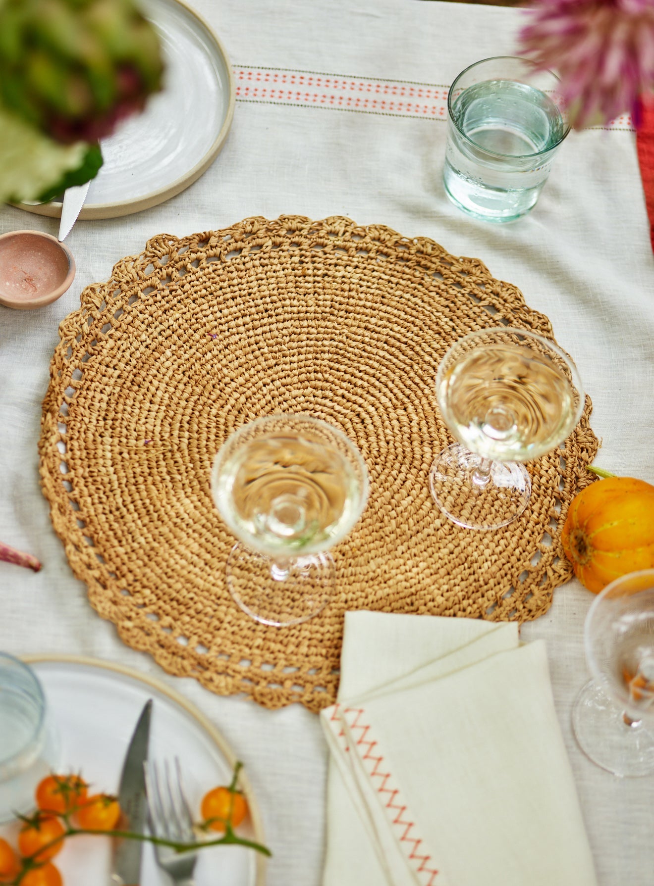 Handwoven Raffia Placemat