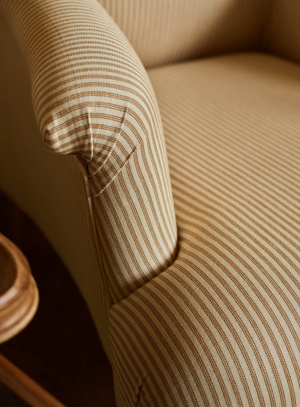 Finley Armchair, Heritage Ochre Stripe