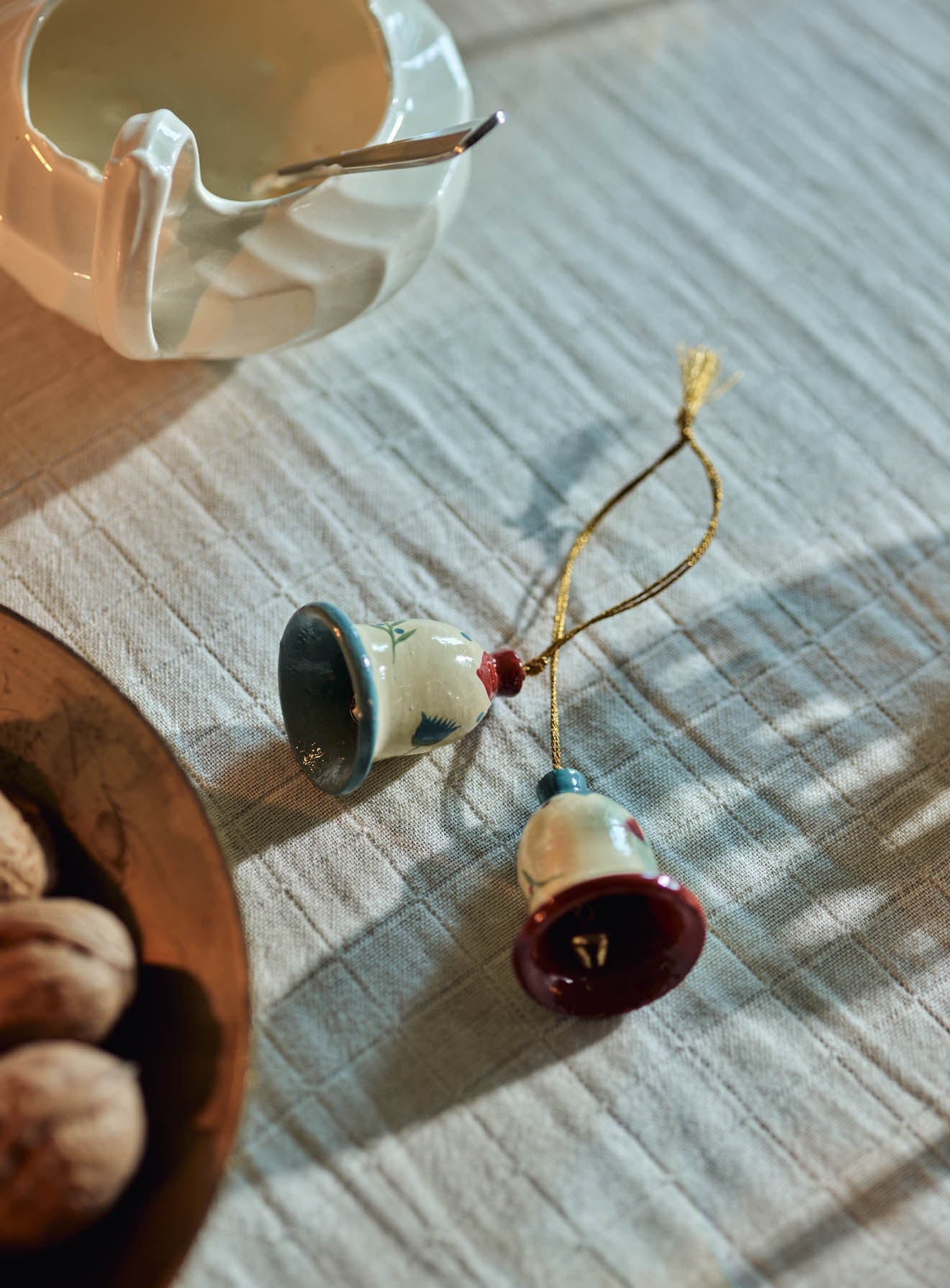 Hand Painted Bell Decorations Set