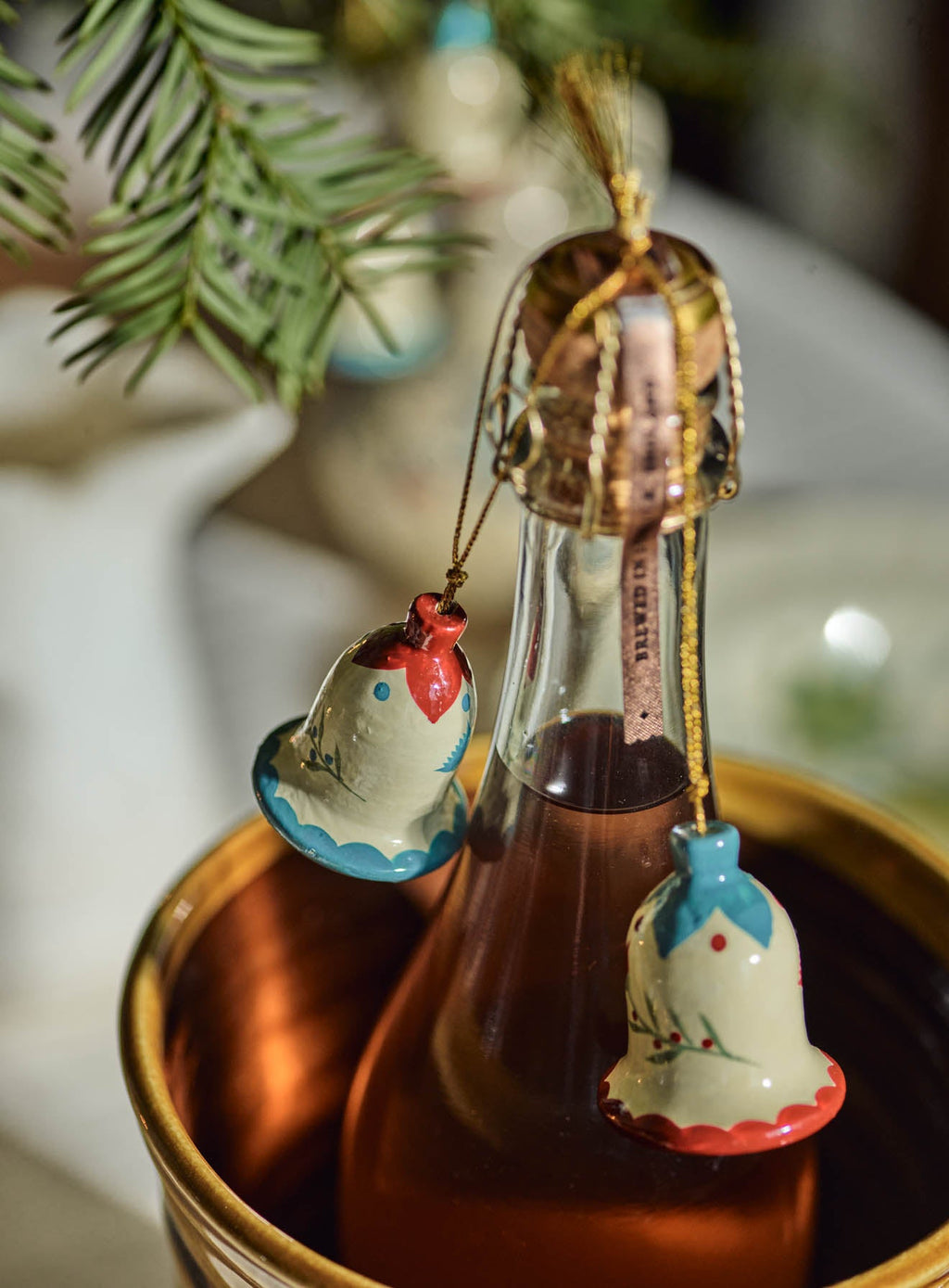 Hand Painted Bell Decorations Set