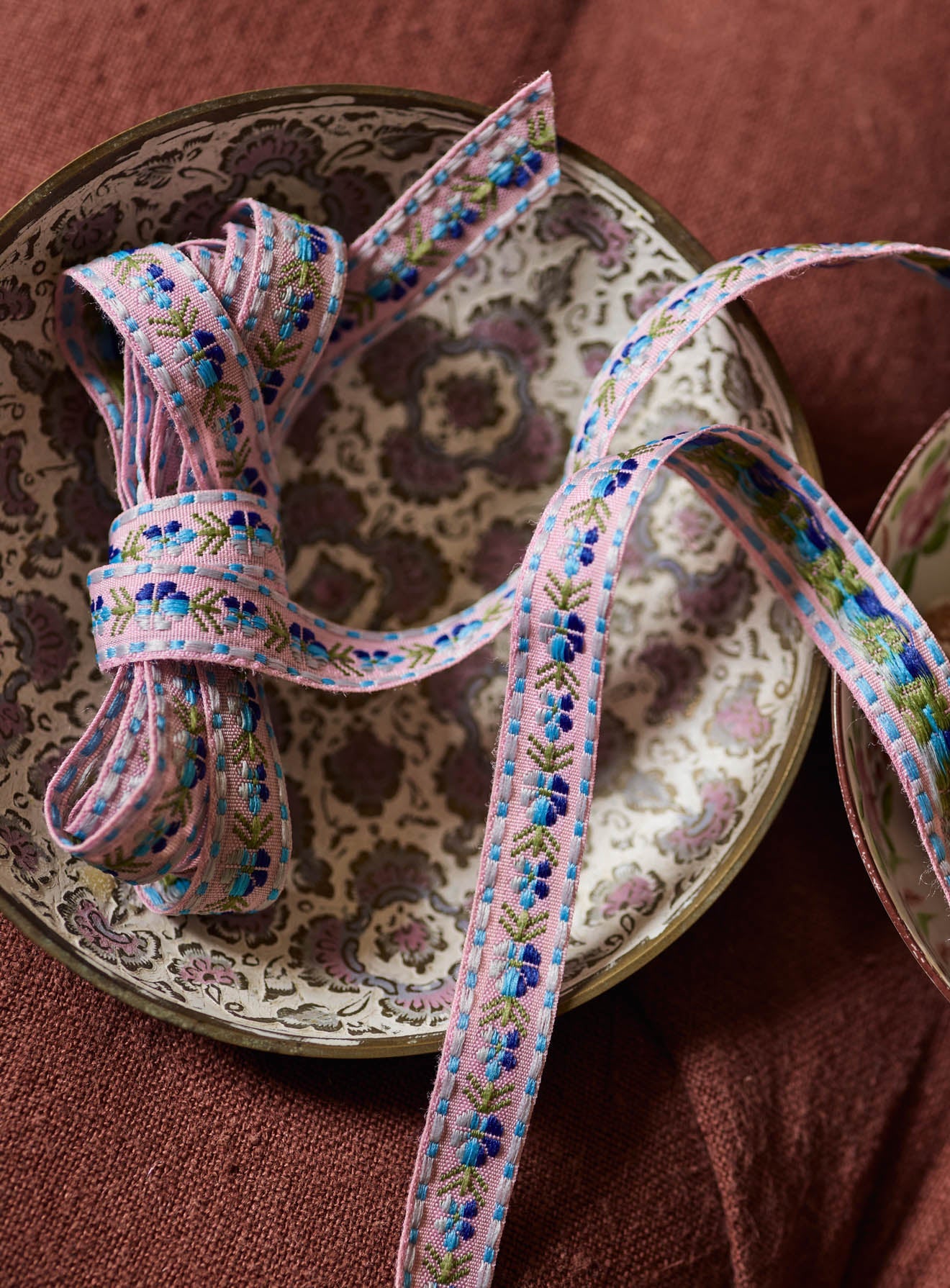 Floral Woven Ribbon
